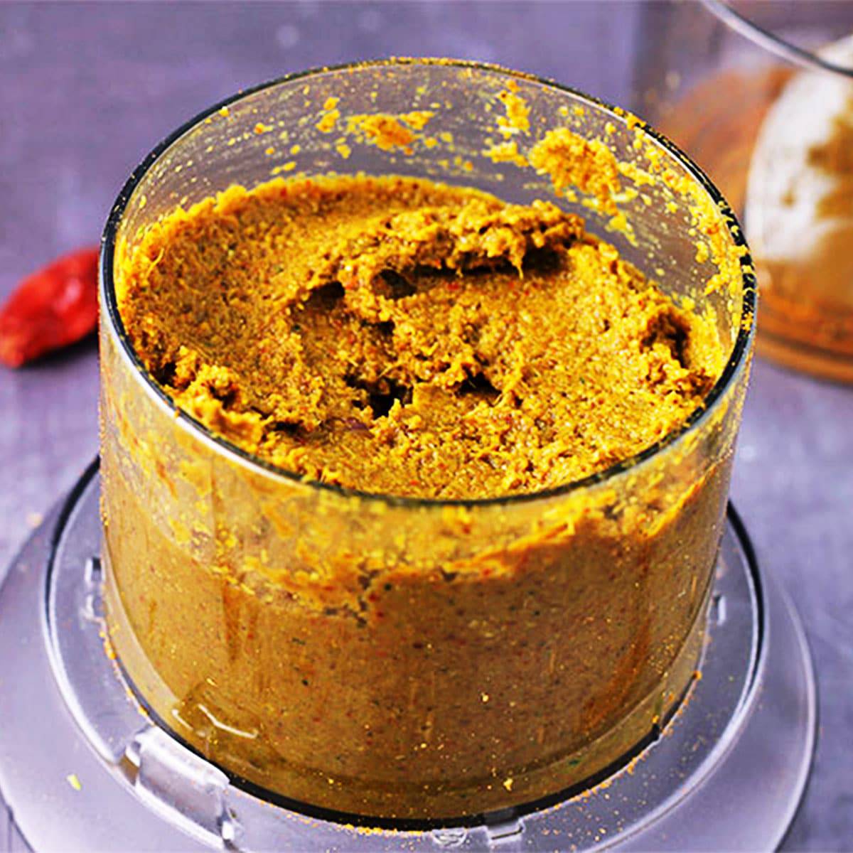 Making Curry Paste in a Food Processor
