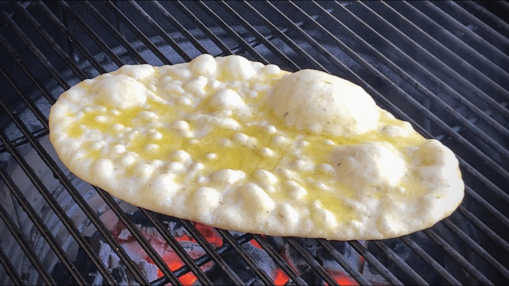 Easy Grilled Naan Homemade