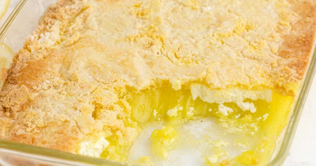 Easy Lemon Dump Cake Recipe without Cream Cheese