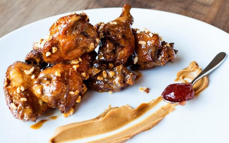 easy PB and J Chicken wings Recipe